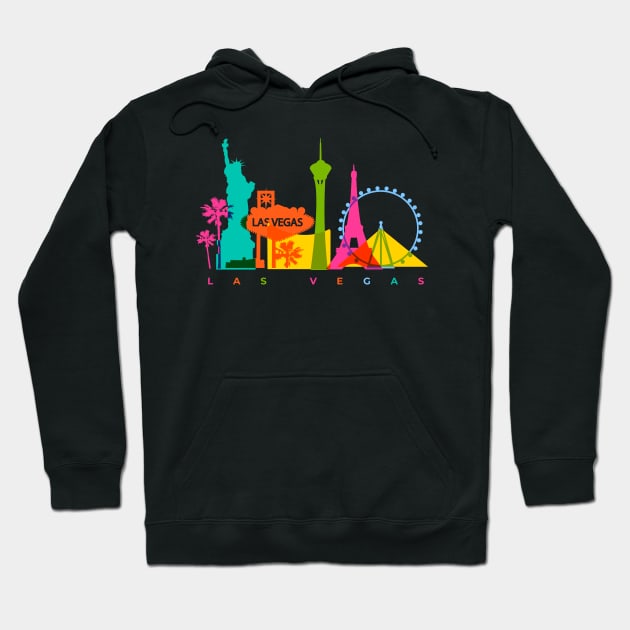 Las Vegas Skyline Hoodie by StarsDesigns